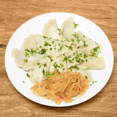 Varenyky (Pierogi) with Sauerkraut