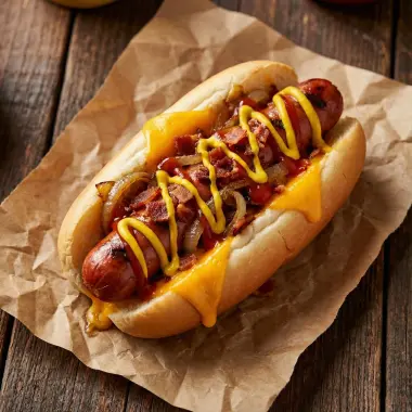 Loaded Beef Hotdog