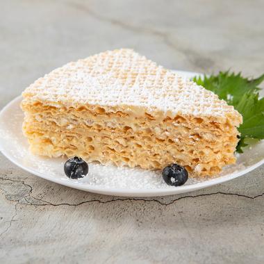 Condensed Milk Waffle Cake