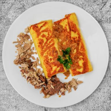 Pork & Beef & Onion Crepe Rolls