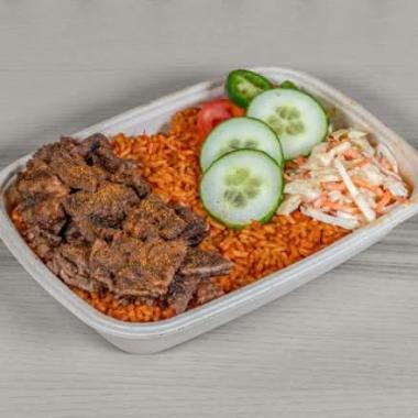 Beef Suya and Side