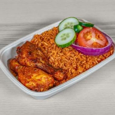 Peppered Chicken drums + side