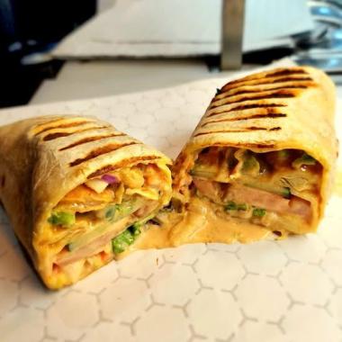 Chicken Suya Wrap