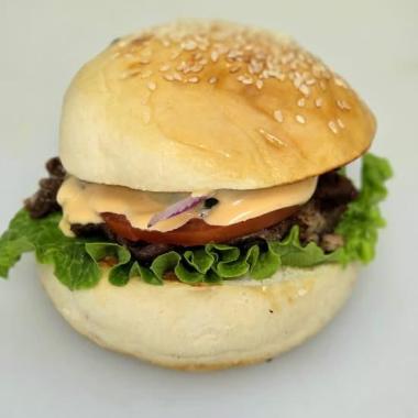 Lamb Suya Burger